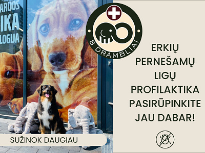 Banners for veterinary clinic in Lithuania design graphic design illustration ui ux