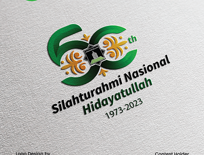 Logo 50 th Silahturahmi Nasional Hidayatullah branding graphic design logo