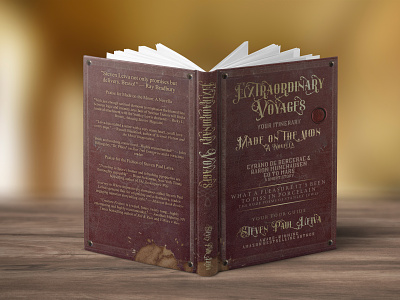 Book Cover design - Hardcover fantasy julio verne magical story trip voyage