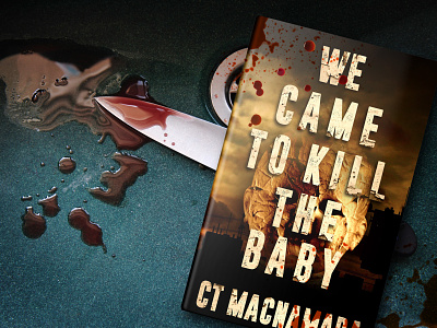 Book Cover Design - paperback baby blood bloody crime gore horror knife suspense