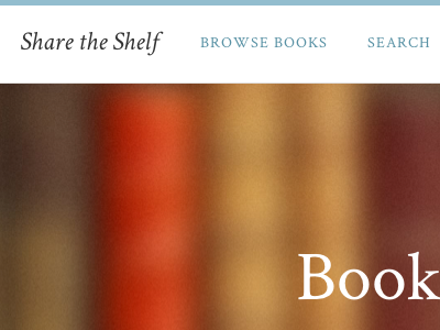 Share the Shelf - Navigation