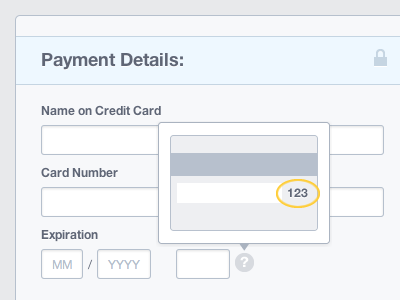 Crushpath - Payments credit card cvc form hover payments plan popup subscription