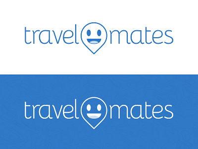 Travel Mates WIP face geo logo map marker smile travel