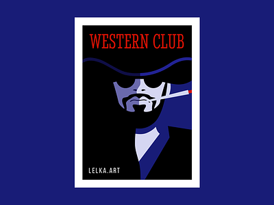 Western Club blue character character design colors cowboy cowboy art cowboy hat cowboy illustration cowboys design illustration poster poster art sketch western western australia