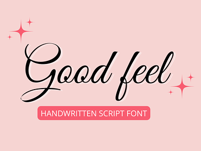 Good feel | Handwritten font font bundle