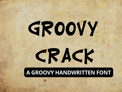 Groovy crack - Handwritten font cricut fonts procreate fonts