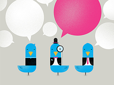 Fortune Mag - What Editors Are Tweeting About classy illustration texture twitter twitter birds