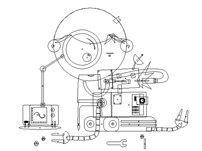 Robotic Engineer - Process Gif character study illustration robotics robots texture