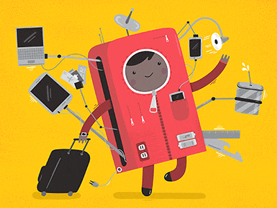 NY Times – The Travel Jacket Geeks Adore editorial geek illustration tech