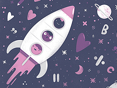 Southern Poverty Law Center – Empathy Learning education illustration kids learning rocketship space