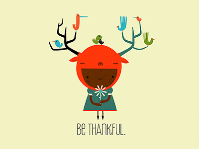 Be Thankful animation birds costumes illustration kids kidslitart thankful