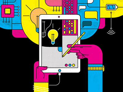 Macworld – iPad Review art editorial idea ideas illustration ipad technology