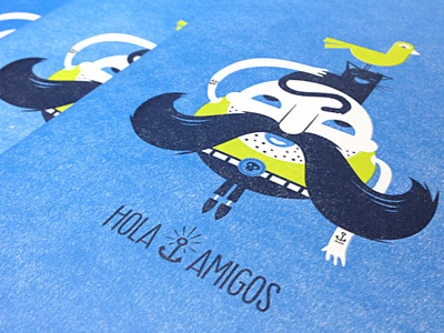 "Hola Amigos" Letterpress Notebooks for Sale