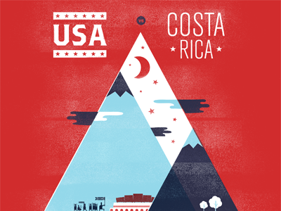USA Men’s Soccer Team – World Cup Qualifier Poster football poster soccer texture usa mens soccer world cup
