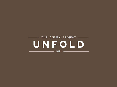 UNFOLD: The Journal Project artists book journal