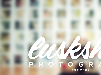 luskSHOT Photography (2013) branding identity new look web site