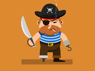 Pirate character pirate vector