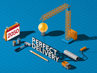 Perfect Delivery blueprint crane truck type