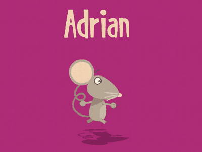 Adrian 2d animation character gif illustration mouse vector