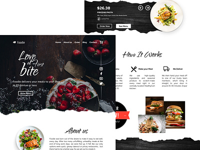 Food Restaurant Web Page By Rohit