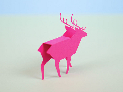 Paper Deer craft deer nature paper papercraft scotland stag