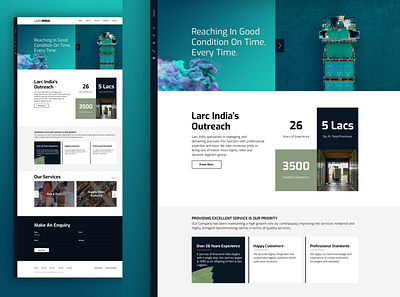 Larc India logistics supply chain ui ux web design