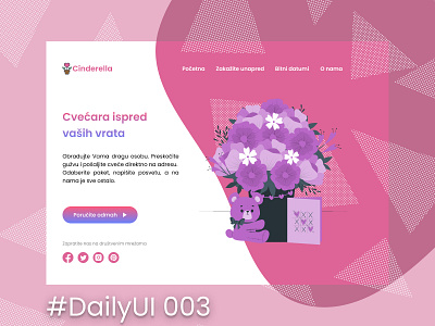 #DailyUI 003 - Landing Page dailyui design ui