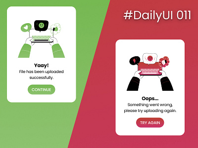 #DailyUI 011 - Flash Message dailyui design ui