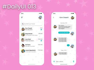 #DailyUI 013 - Direct Messaging dailyui design jojo ui