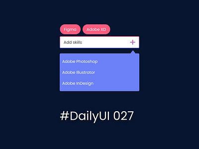 #DailyUI 027 - Dropdown