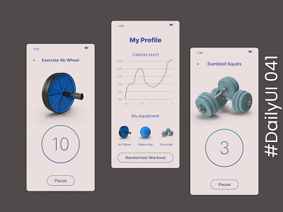 #DailyUI 041 -  Workout Tracker
