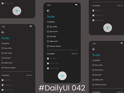 #DailyUI 42 - ToDo List dailyui ui