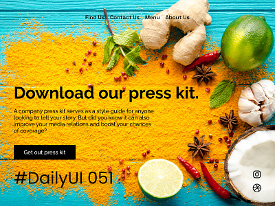 #DailyUI 051 - Press page dailyui design ui