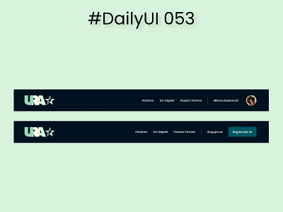 #DailyUI 053 - Header Navigation dailyui design ui