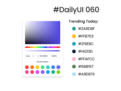 #DailyUI 060 - Color Picker dailyui design ui