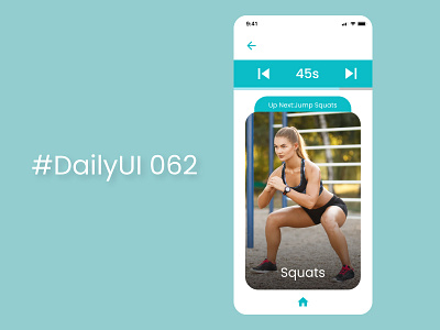 #DailyUI 062 - Workout of the day dailyui design ui
