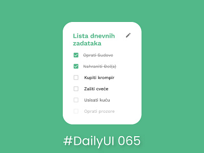 #DailyUI 065 - Notes Widget dailyui design ui