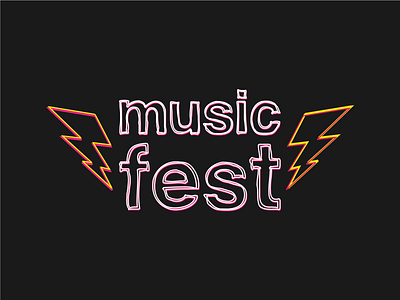 Music Fest creative exercise design illustration mockup design vector