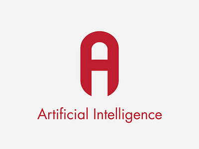 Artificial Intelligence logo design graphic design illustration logo typography vector