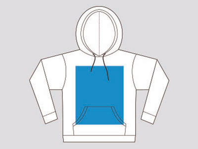 Unisex Pullover Hoodie Template