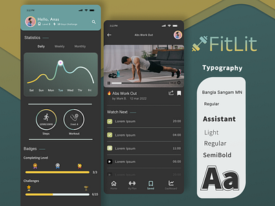 FitLit Application Design design digitalflare ui ux