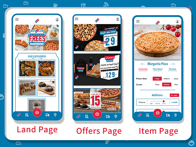 A Pizzeria Concept UI Application application design digitalflare ecommerece ksa pizza ui ux