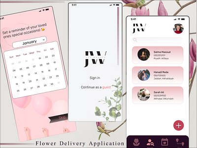 UI: Flower Delivery Application with a Bonus! android application applications brand design digitalflare digitalflareltd ecommerce flower flower delivery flowers iphone ksa ui ux