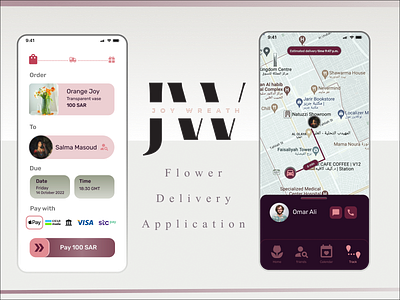 UI: Flower Delivery App android application branding design digitalflare flower flower delivery flowers illustration iphone ksa logo ui ux