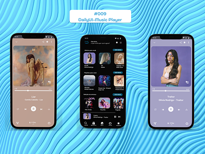 Music Player 3d amazonmusic app art branding dailyui design figma graphic design ui