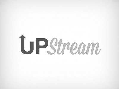UpStream branding directional explore logo vector