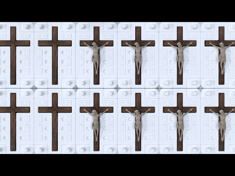 Serial Loops - Jesus (Part of Master-Thesis) animated animation art gif loop serial warhol