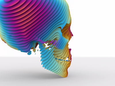 Untitled 3d blender3d gradients illustration skull