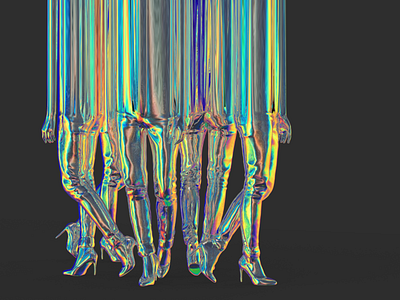 LegsLegsLegs 3d 3dglitch art blender3d design glitch graphicdesign sculpture