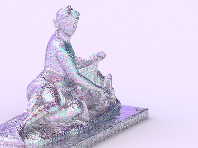 Nouveau Aréthuse 3d arethusa art blender3d design digital graphic louvre statue